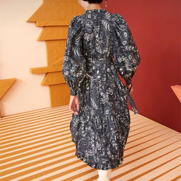 ULLA JOHNSON Dolores Dress - blackbird - Picture 3 of 11